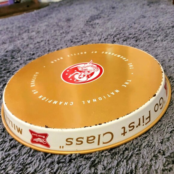 Miller High Life Vintage 50s Beer Serving Tray Breweriana Collectible Home Decor - Picture 3 of 14